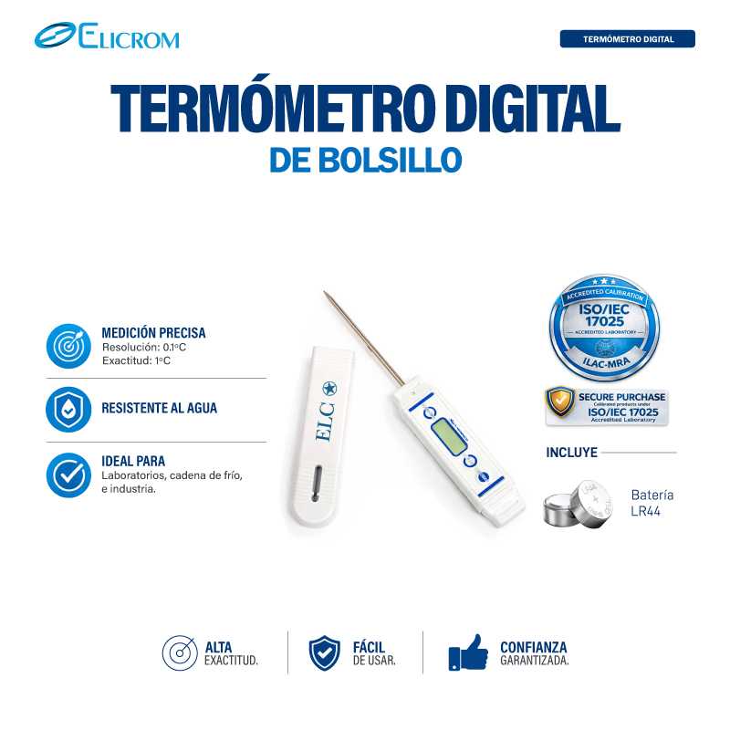 Termómetro digital de bolsillo.-50 a 150 ºC - Imagen 2